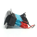 6 Gang Blue LED Light Rocker Switch Panel Circuit Breaker Boat Marine Water