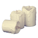 3PCS Battery Operated LED Candles for Church Home Wedding Party Decoration