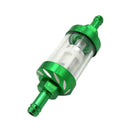 Green Motorcycle Inline Petrol Fuel Filter for Pit Dirt Bike - 8mm 5/16"