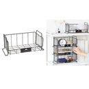 Stackable Kitchen Baskets Organiser with Handles for Vegetables and Fruits