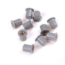 10x Insert Tone Core Brass Control-Knob For 4mm Dia Knurled Potentiometer'Shafts