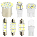 14Pcs LED Interior Package Kit For T10 36mm Map Dome License Plate Lights