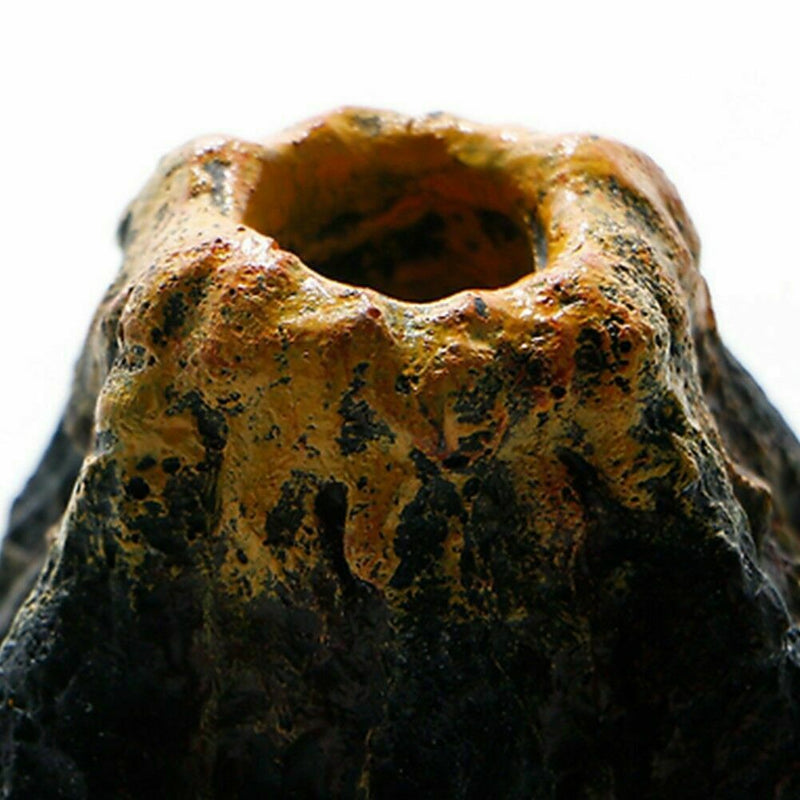 Aquarium Volcano Shape & Air Bubble Stone Oxygen Pump Fish Decor- Tank G7P9