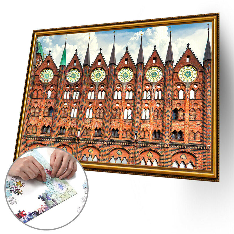 1000pcs Jigsaw Puzzle Bell Tower DIY Educational Toys Paper Picture Gifts