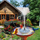 Solar Fountain with Battery Backup 2.5W Bird Bath Fountain Free Standing So