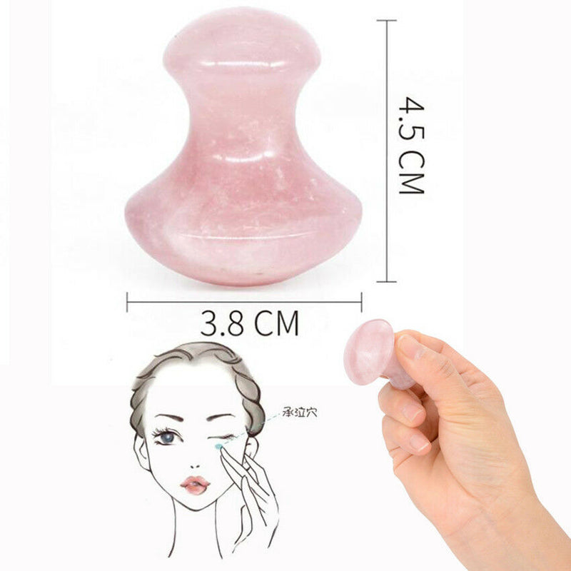 Details about  Natural Jade Guasha Facial Beauty Massage Tool Jade Roller Face