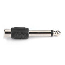 2pcs 6.5mm to RCA Male to Female Jack Plug Audio Video Converters Adapters