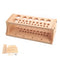 Practical Holder Organizer Wooden Multifunction Leather Tools Storage Rack DIY