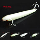 5x Fishing Lure Bait Kit Luminous VIB Popper Crank Minnow Pencil Glow Lures OE