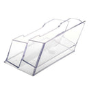 Desktop Business Card Holder Display Stand 2 compartments G5G2