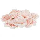10 Camellia Artificial Flower Heads Wedding Bride Hair Clip Decor LightPink