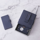 Small Pocket AM FM Radio Speaker Telescopic Antenna 3.5mm Earphone Jack ~S