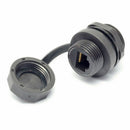 Black RJ45 M25 IP67 Protection Double-ended Waterproof Connector Plastic  SQP
