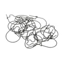 20pcs Maggot Clip 3 Sizes Matt Black Hair Rig HLS Terminal Carp Tackle L