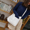 New Female Student Fashion Wild Shoulder Shopping Bag Large Capacity Canvas D9H5