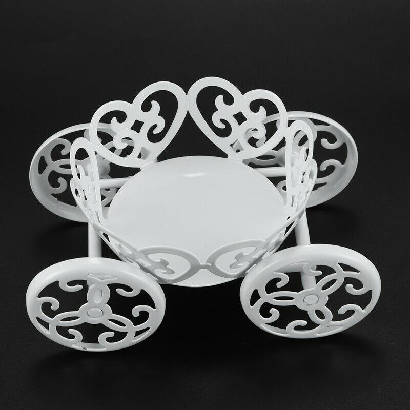 4pcs Mini White Dessert Stand with Premium Steel Material Cupcake Display,  S6B1