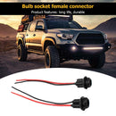2x T10 194 LED Bulb Socket Holder Harness Female Plugs Adapter Connector