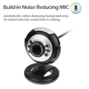Web Camera LED Night Vision USB Webcam with Microphone for Windows 8 7
