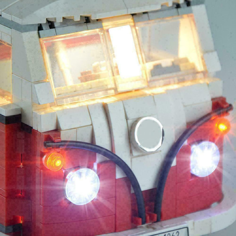 Updated Led Light Kit For LEGO 10220 & 21001 Camper Bricks VW T1 Lighting V K4B5