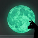 Creative Moon Luminous Wall Stickers Fluorescent Kids Bedroom Decor(Small) A