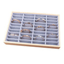 Fashion Solid Bamboo Wood Jewelry Display Tray Earrings, Pendant, Bangle, B