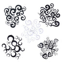 9 Pairs Spiral Horn Tunnel Ear Expander Stretchers Taper Plugs Stretching Kit