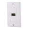 1/2 Port HDMI 2.0 Wall Face Plate Panel Cover Coupler Outlet Extender, White