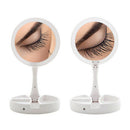 Magnifying Makeup Mirror Beauty Stand Double Side With LED Light Cosmetic ME
