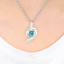 Crystal Pendants Necklace Diamond Women Charm Clavicle Chain Jewelry (B) A