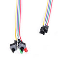 High quality PC case red green LED lamp ATX power supply reset HDD switch l.ES