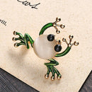 Summer Shape Brooch Green Artificial Opal Corsage Girl Kid Suit Dress Jacke B6V2