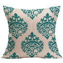 1X(Pack Of 4 Pillow Covers Decorative Flax Square Throw Pillow Covers Solid