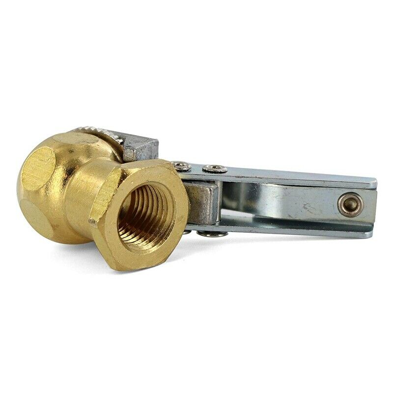Air Chuck Open Flow Ball Tire Inflator Air Chuck Brass with Clip for Tire I