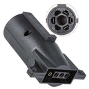 3X(New 7-Way Blade To 4-Way Flat Trailer Adapter 7-Pin To 4-Pin Trailer Wir