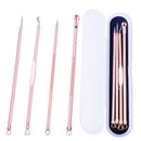 4pcs/set Pimple Blemish Comedone Acne Extractor Remover Needles Beauty Tool