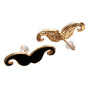 Mustache Earrings, Set of 2pcs