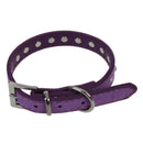 Necklace Collars Purple PU Leather XS For Pet Dog