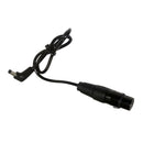 90 Degree Right Angle DC to 4pin XLR Adapter Converter Adaptor Power Cable Cord