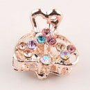 5Pcs Bridal Wedding Flower Crystal Diamante Rhinestones Pearls Hair Clip Pins