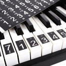 Universal Piano Keyboard Stickers 49/54/61 Keys Electronic Keyboard Stickers