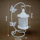 European Wrought Iron Hollow Candlestick Creative Butterfly Hook New Home D
