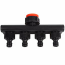 Gardening Household Pipe Plastic Four-Way Valve Splitter Irrigation Hose Co D3F3