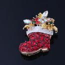 New Crystal Rhinestone Enamel Brooch Pin Wedding Party Christmas Gift