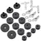 23 Pieces Cymbal Replacement Accessories Cymbal Felts Hi-Hat Clutch Felt Hi