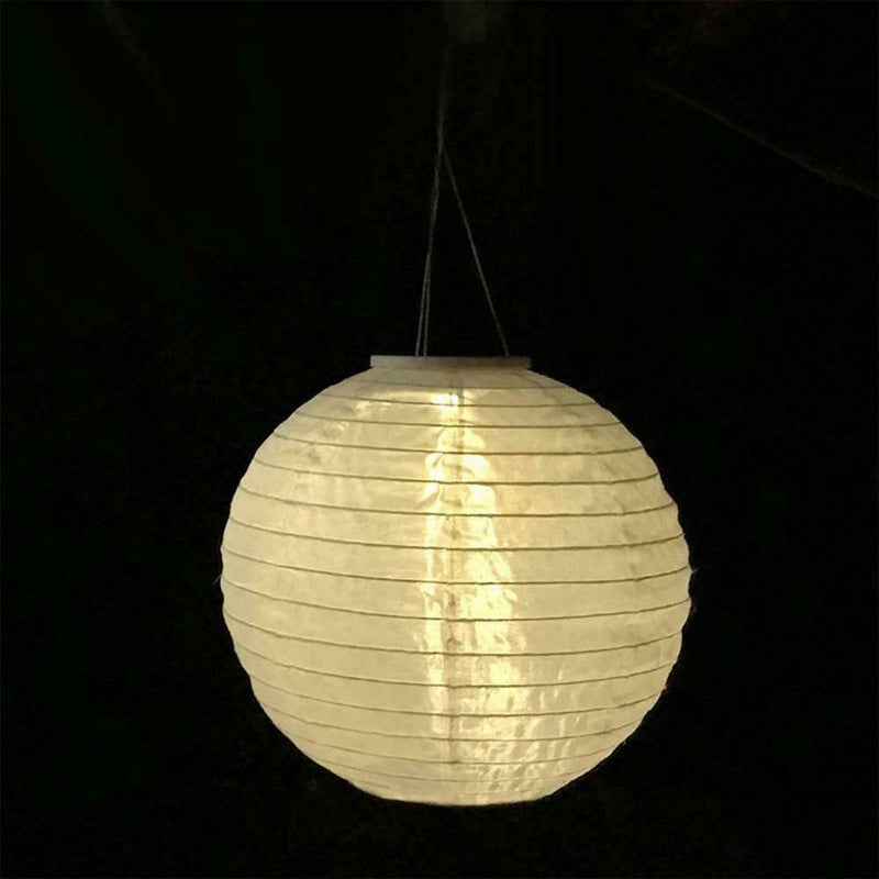 Waterproof LED Solar Cloth Chinese Lantern Festival Hanging Party Lamp G9Y1