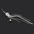 1Pc Women Girls Vogue Stainless Steel Tassel Chain Rhinestone Belly Navel Ring