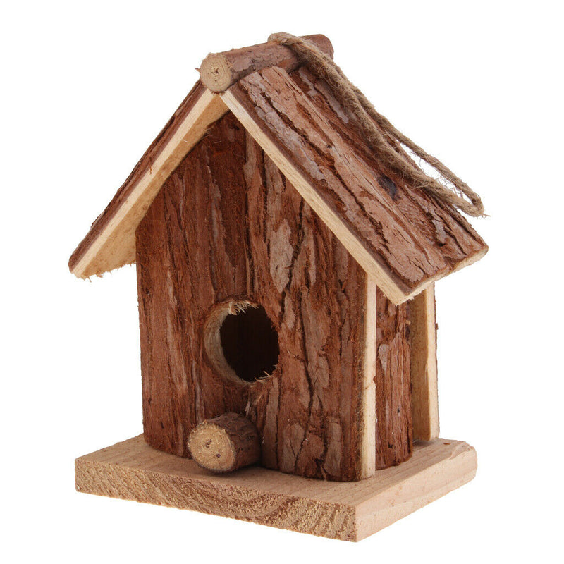 Handcraft Hanging Wooden Birdhouse Creative Decor Gift Ornaments for Balcony