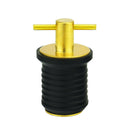 Brass Rubber 1inch Twist Turn Boat Drain Plug Heavy Duty Boat Hardware