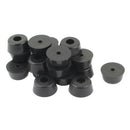 20Pcs Heathkit Radio Cabinet Case Feet Riser Black Rubber Bumpers