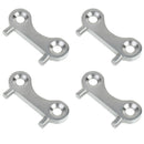 4x 316 SS Boat Yacht 38mm 1.5'' Fuel Tank Deck Fill Filler Spare Key Tool